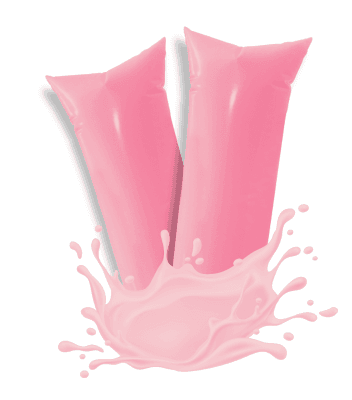 Yogur de fresa Delicioso hielito gourmet sabor yogur de fresa